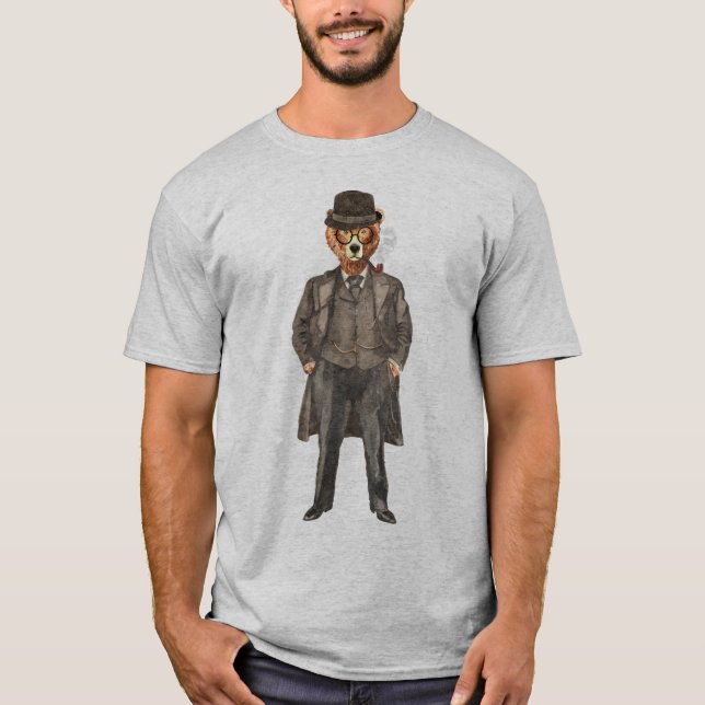 BARister ett lustigt björn i Kostym T Shirt (Framsida)