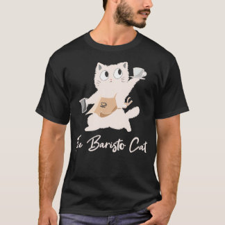 Baristo Cat Coffee Barista Shirt 2 T Shirt