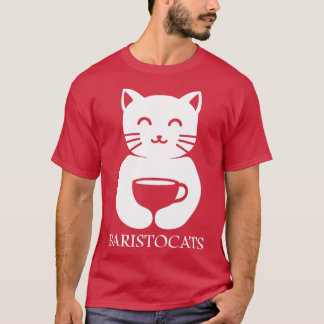 Baristo Cat Coffee Barista Shirt 3 T Shirt