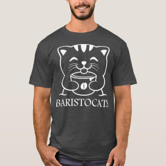Baristo Cat Coffee Barista Shirt 6 T Shirt