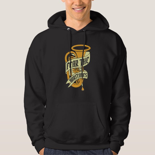 Baritone Bass Euphonium 1 Hoodie (Framsida)