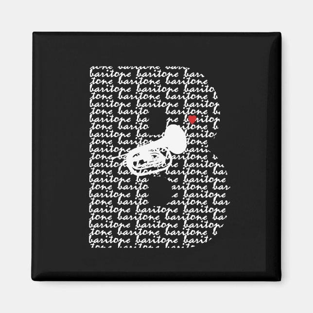 Baritone Brev B Magnet (Framsidan)