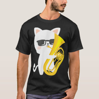 Baritone Cat Cute Baritone Euphonium Player Cat Ow T Shirt