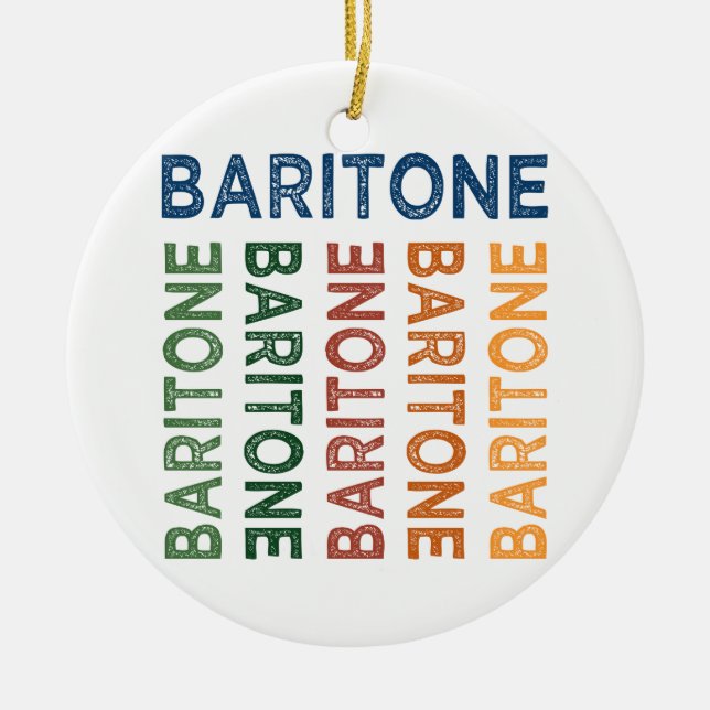 Baritone Colorful Julgransprydnad Keramik (Framsidan)