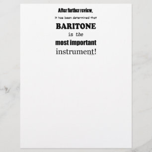 Baritone, det viktigaste instrumentet
