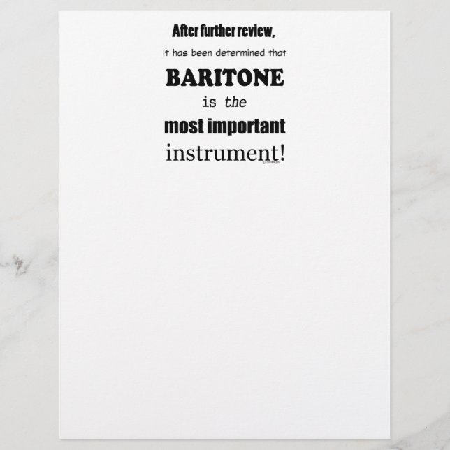 Baritone, det viktigaste instrumentet (Framsida)