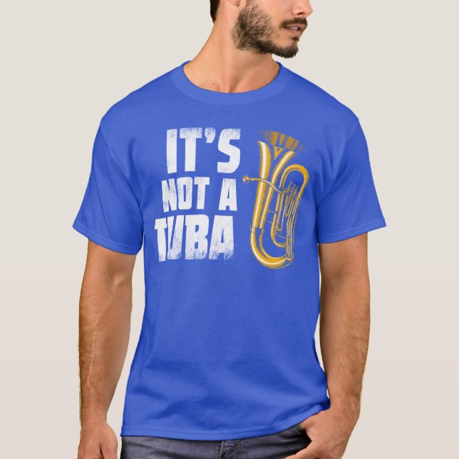 Baritone Euphonium Its Not auba Marching Band gift T Shirt (Framsida)