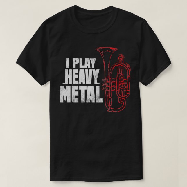 Baritone Euphonium Player Shirt Funny Marching Ban T (Design framsida)