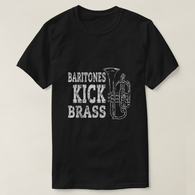 Baritone Euphonium Shirt Brass Marching Band Gift T Shirt (Design framsida)
