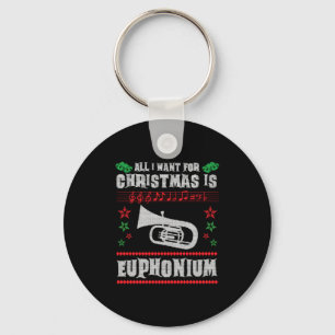 Baritone Euphonium Ugly julsötare Stil Nyckelring