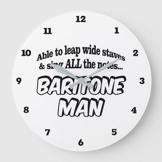 Baritone Man - Music Superhjälte Stor Klocka (Framsida)