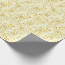 Baritone Musician Band Teacher Wrapping Papper Presentpapper