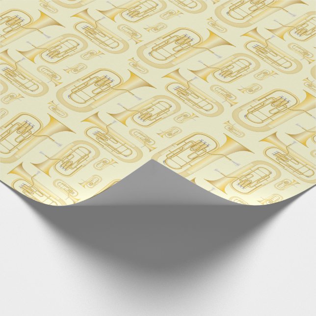 Baritone Musician Band Teacher Wrapping Papper Presentpapper (Hörn)