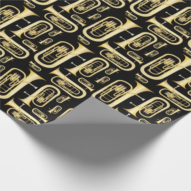 Baritone Musician Band Teacher Wrapping Papper Presentpapper (Hörn)
