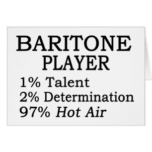 Baritone Player Hett Luft Hälsningskort