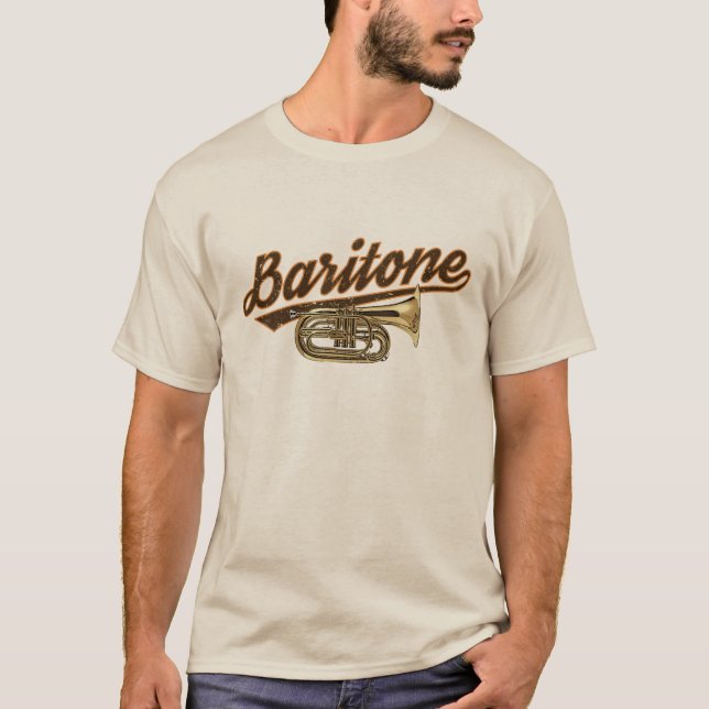 Baritone Retro T-Shirt (Framsida)