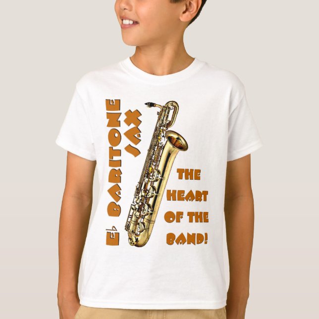 Baritone Sax T Shirt (Framsida)