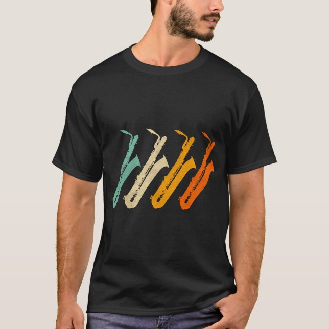 Baritone Saxophone for Bari Saxophonist T Shirt (Framsida)