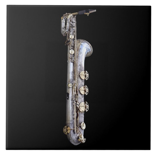 Baritone Saxophone Kakelplatta (Framsidan)