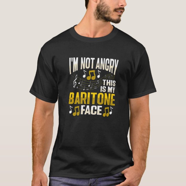 Baritone Voice Design for a Choir Member Premium T Shirt (Framsida)