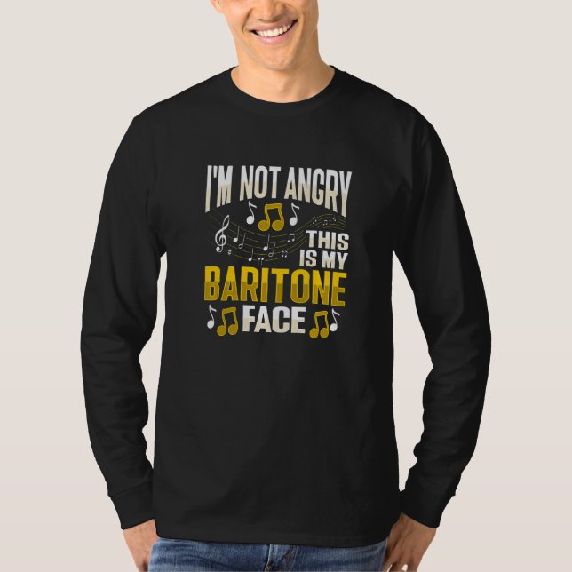 Baritone Voice Design for a Choir Member Premium T Shirt (Framsida)