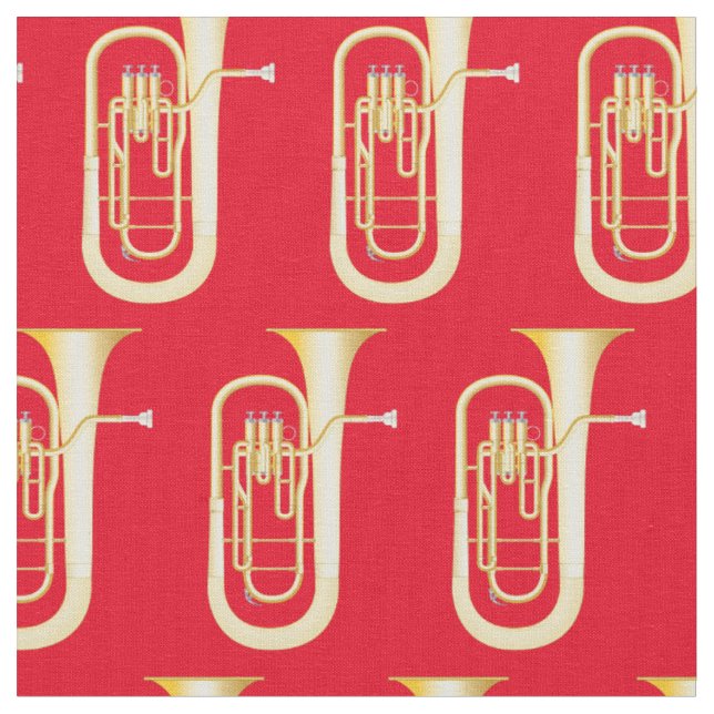 Baritones Music Musician Room Decor Red Tyg (Närbild)