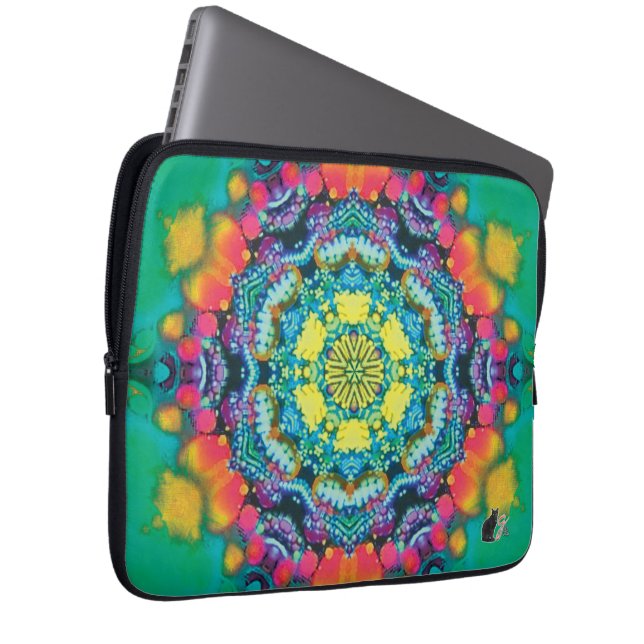Barium Kaleidoscope Laptop sleeve (Framsidan Höger)