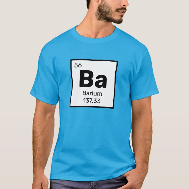 Barium/Periodic Bord - Ba Inslag T-Shirt (Framsida)