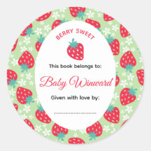 Bärjättegod grön jordgubb Baby Shower