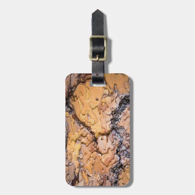 Bark av tallen Ponderosa, Washington Bagagebricka (Vertikal Framsida)