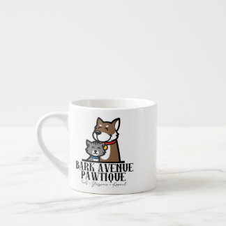 BARK AVENUE PAWTIQUE - logotyp 1 Espressomugg