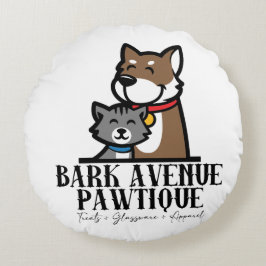 Bark Avenue Pawtique Rund Kudde