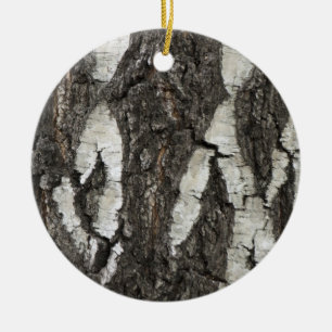 Bark Birch Wood Julgransprydnad Keramik