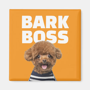 Bark Boss Anpassad Hund Foto Personligt Present Magnet