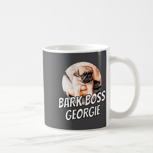 Bark Boss Pet Dog Photo Modern Simple Cool  Kaffemugg (Höger)