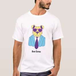 Bark Capone - Bulldog i Blue Kostym T Shirt