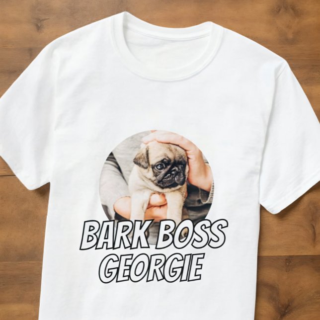 Bark Chef Pet Hund Photo Modern Simple Coola T Shirt (Skapare uppladdad)