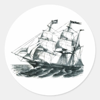 Bark "Florida" Sailing Frakt Bookmark Runt Klistermärke