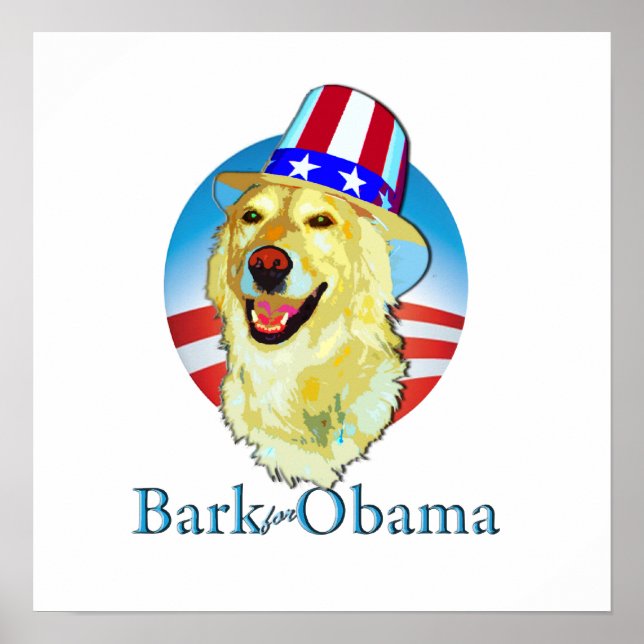 Bark for Obama poster (Framsidan)