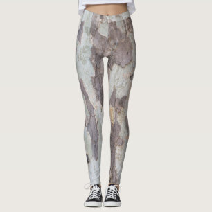 Bark i flygplan träd leggings