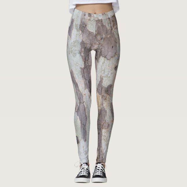 Bark i flygplan träd leggings (Framsida)