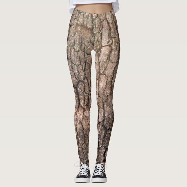 Bark i flygplan träd leggings (Framsida)