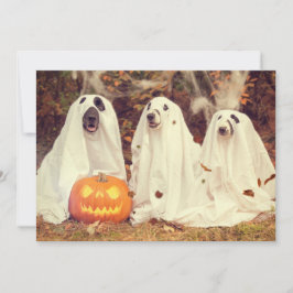 Bark i Mörken Halloween fest för HUNDAR Julkort