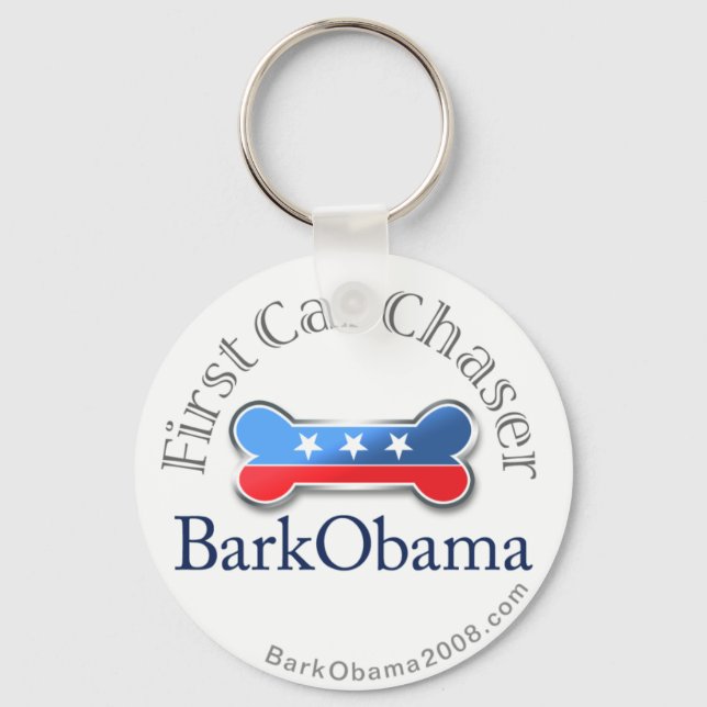 Bark Obama (första bilsuddgummi) Nyckelring (Framsida)