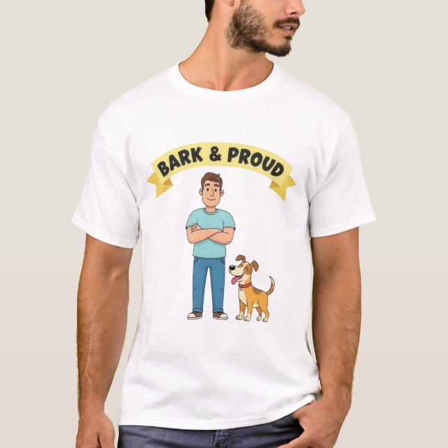 Bark & Proud Fars dag T Shirt (Framsida)