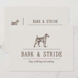 Bark & Stride Hundpromenadföretag QR-kod  Inbjudningar