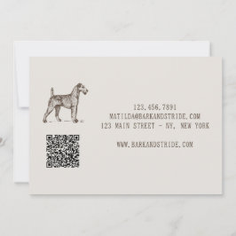 Bark & Stride Hundpromenadföretag QR-kod  Inbjudningar