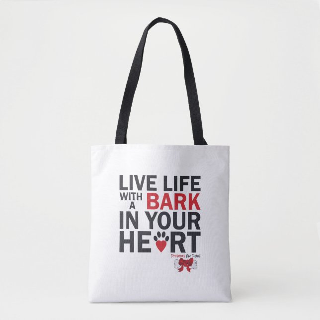 Bark Tote Bag Tygkasse (Framsida)