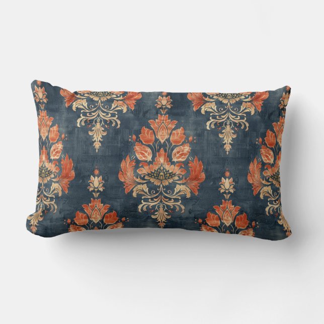 Bark Trasa Textile Mönster (1940-talet) Lumbarkudde (Framsida)