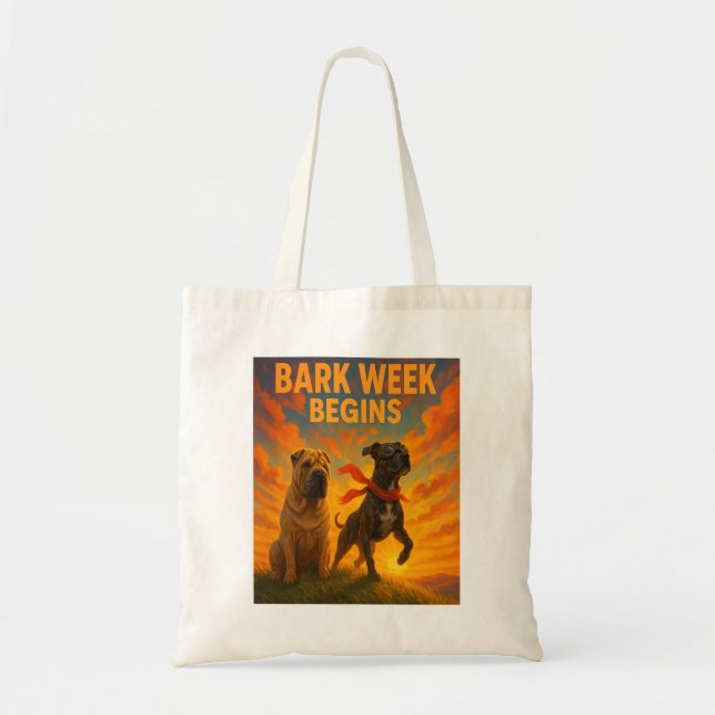Bark Week Begins Tygkasse (Framsidan)